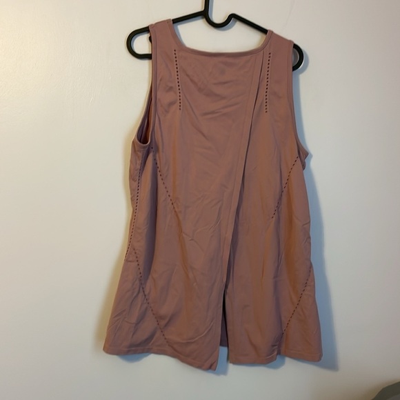 Athleta Foothill High Neck Split Back Tank Top Purple Mauve Size L seamless - Picture 9 of 16